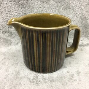 Arabia Finland Kosmos Pitcher 4" Gunvor Olin-Gronqvist Green Stripes MCM